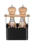 Porte-couverts - Acier inoxydable - Noir - Hendi - 427057 427057 €14.95 Sel et poivre