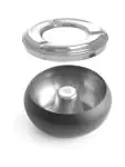 Cendrier de terrasse - Acier inoxydable - Noir mat - Hendi - 440230 440230 €5.95 Cendriers
