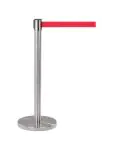 Potelet barrière inox avec tirette - Rouge - G-Line HW-17131 €44.95 Cordon décoratif et bornes