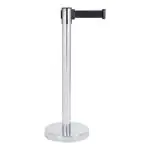 Potelet barrière inox avec tirette - Noir - G-Line HW-17129 €44.95 Cordon décoratif et bornes