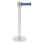 Potelet barrière inox avec tirette - Bleu - G-Line HW-17130 €44.95 Cordon décoratif et bornes