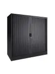 Armoire à portes roulantes - Noir - H 118 x 120 x 43 CM - Proflight 20408 €389.00 Armoires à portes tambour