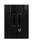 Armoire à portes roulantes - Noir - H 118 x 120 x 43 CM - Proflight 20408 €389.00 Armoires à portes tambour