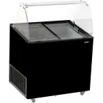 Présentoir à glace Scoop Corsica - 6x 5 Litres - Noir - 230V - H 122.9 x L 90.9 x P 68.4 CM - Combisteel 7472.0124 €747.00 Vitrine à glaces