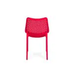 Chaise terrasse Bea - Empilable - Rouge - Plastique - G-Line HW-61239 €39.95 Chaises de terrasse