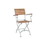 Chaise de terrasse Solide - Accoudoir - Argenté - Fonte - G-Line HW-03221 €99.95 Chaises de terrasse
