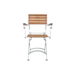 Chaise de terrasse Solide - Accoudoir - Argenté - Fonte - G-Line HW-03221 €99.95 Chaises de terrasse