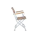 Chaise de terrasse Solide - Accoudoir - Argenté - Fonte - G-Line HW-03221 €99.95 Chaises de terrasse