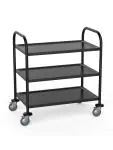 Chariot de service en acier inoxydable - 3 Niveaux - Noir - Extra robuste soudé - G-Line 73928 €169.00 Chariots de service
