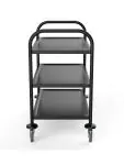 Chariot de service en acier inoxydable - 3 Niveaux - Noir - Extra robuste soudé - G-Line 73928 €169.00 Chariots de service