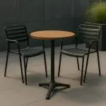 Pied de table - Roma - 3 pieds - Noir - Fonte - G-Line HW-43033 €39.95 Pieds de tables de restauration