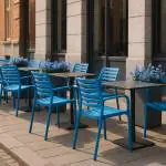 Chaise terrasse Louise - Empilable - Accoudoir - Bleu - G-Line HW-32164 €39.95 Chaises de terrasse