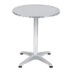 Table de terrasse - Argent - Aluminium - Ø 60 x H 74 CM - G-Line HW-24804 €39.95 Table de terrasse