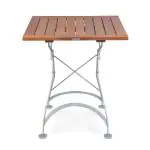 Table de terrasse - Bois - Fonte - H 76,5 x L 60 x P 60 CM - G-Line HW-03223 €139.95 Table de terrasse