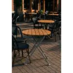 Table de terrasse - Pliante - Bois - H 76.5 CM - G-Line HW-03222 €139.95 Table de terrasse