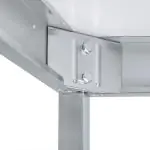 Table de restauration en acier inoxydable - Avec étagères - Démontable - G-Line RVS-M-00171 €179.00 Table de travail en acier inoxydable