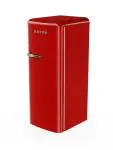 Réfrigérateur rétro - 1 porte - Compartiment congélateur - Modèle vertical - 194 + 24 litres - Rouge - G-Line HW-139394 €383.03 Armoire réfrigéro-congélatrice pour la restauration