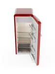 Réfrigérateur rétro - 1 porte - Compartiment congélateur - Modèle vertical - 194 + 24 litres - Rouge - G-Line HW-139394 €383.03 Armoire réfrigéro-congélatrice pour la restauration