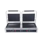 Grille de contact - Double - Lisse / ondulée - inox - 2 x 230V - G-Line HW-147676 €279.00 Gril électrique