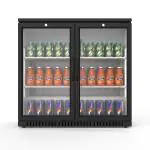 Réfrigérateur - 211 litres - 2 portes - porte vitrée - ventilé - noir - G-Line HW-12507 €449.00 Vitrine à boisson