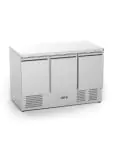 Réfrigérateur - 3 portes - 368 litres - inox - 230V - H 88 x L 136,5 x P 70 CM - G-Line 26278 €659.00 Établis réfrigérés