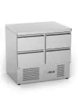 Établi réfrigéré - 4 tiroirs - 240 litres - inox - 230 V - H 88 x L 90 x P 70 cm - G-Line 26275 €849.00 Établis réfrigérés