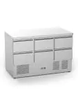 Établi réfrigéré - 6 tiroirs - 368 litres - Inox - 230 V - H 88 x L 136,5 x P 70 cm - G-Line 26291 €1,199.00 Établis réfrigérés