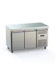 Réfrigérateur - 2 portes - 282 litres - inox - 230V - H 85 x L 136 x P 70 CM - G-Line 71308 €699.00 Établis réfrigérés