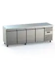 Établi réfrigéré - 4 portes - 461 litres - acier inoxydable - 230V - H 85 x L 223 x P 70 CM - G-Line 71353 €999.00 Établis réfrigérés