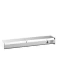 Vitrine réfrigérée - 8 x 1/3 GN - Dessus inox - 230V - L 180 CM - G-Line 26381 €399.00 Vitrine avec couvercle en acier inoxydable