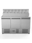 Saladette - 3 portes - 392 litres - Inox - 230 V - H 97 x L 136,5 x P 70 cm - G-Line 26282 €899.00 Saladette