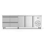 Etabli réfrigéré - 2 portes - 4 tiroirs - inox - 230V - H 85 x L 224,2 x P 70 CM - G-Line GL-167741 €2,199.00 Établis réfrigérés