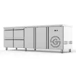 Etabli réfrigéré - 2 portes - 4 tiroirs - inox - 230V - H 85 x L 224,2 x P 70 CM - G-Line GL-167741 €2,199.00 Établis réfrigérés