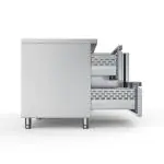 Etabli réfrigéré - 2 portes - 4 tiroirs - inox - 230V - H 85 x L 224,2 x P 70 CM - G-Line GL-167741 €2,199.00 Établis réfrigérés