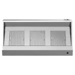 Hotte aspirante de restauration - Modèle d'angle - H 40 x 200 x 95 CM - Éclairage inclus - G-Line HW-31786 €439.00 Hottes aspirantes