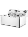 Friteuse Blue Line - 2x 8L - inox 180 - H 34.5 X 43 X 55 CM - Hendi - 205839 205839 €222.05 Friteuses 230 volts