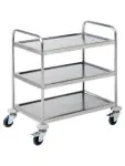 Chariot de service en acier inoxydable - 3 étagères - Démontable - G-Line HW-333 €89.00 Chariots de service