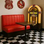 Banc de salle à manger Bistro - Rouge - L 120 CM - G-Line HW-017011 €199.00 Bancs de salle à manger