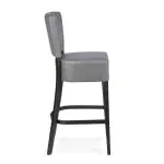 Tabouret de bar Naples - Avec dossier - Gris - Simili cuir - G-Line HW-019093 €79.95 Tabourets de bar