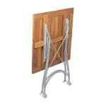 Table de terrasse - Bois - Fonte - H 76,5 x L 70 x P 70 CM - G-Line HW-03224 €159.95 Table de terrasse