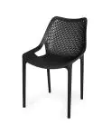 Chaise terrasse Bea - Empilable - Noir - Plastique - G-Line HW-61236 €39.95 Chaises de terrasse