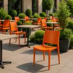 Chaise de terrasse Lotus - Empilable - Orange - G-Line HW-61241 €29.95 Chaises de terrasse