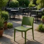 Chaise de terrasse Lotus - Empilable - Vert foncé - G-Line HW-61242 €29.95 Chaises de terrasse