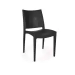 Chaise de terrasse Lotus - Empilable - Noir - G-Line HW-61243 €29.95 Chaises de terrasse