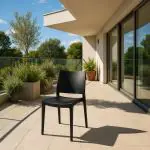 Chaise de terrasse Lotus - Empilable - Noir - G-Line HW-61243 €29.95 Chaises de terrasse