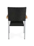 Chaise de terrasse Moon Super - Empilable - Accoudoir - Noir - G-Line HW-16768 €59.95 Chaises de terrasse