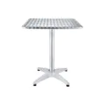 Table de patio - Argent - Aluminium - H 74 x L 60 x P 60 cm - G-Line HW-60362 €45.95 Table de terrasse
