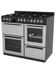 Cuisinière à gaz - 7 brûleurs - 2 fours électriques - gril - rangement - inox - 400V - G-Line 75716 €999.00 Cuisinières à gaz avec four