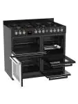 Cuisinière à gaz - 7 brûleurs - 2 fours électriques - gril - rangement - inox - 400V - G-Line 75716 €999.00 Cuisinières à gaz avec four