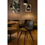 Chaise Nicolas - Gris - Cuir synthétique - G-Line 71386 €64.95 Chaises en métal